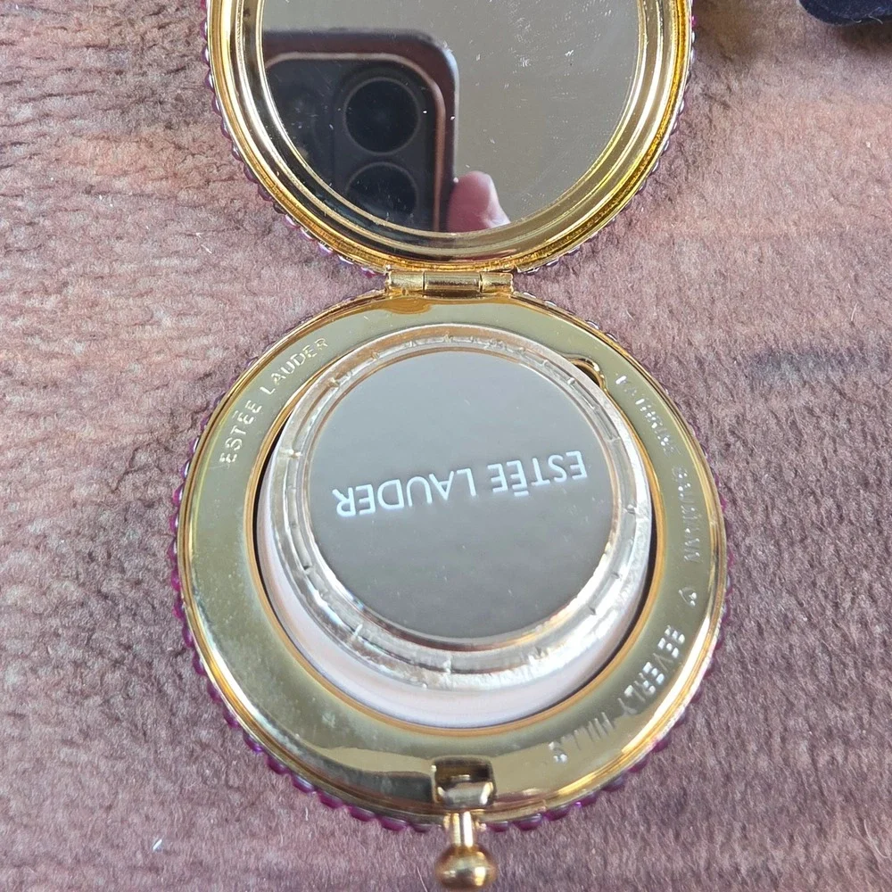 Estee Lauder Powder Compact Womens OS Multicolor Good Floral Crystal Garden